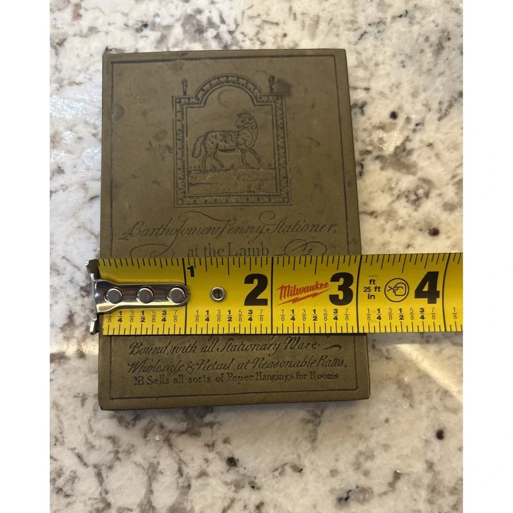Vtg Stationary Wear Merchant London England At The Lamb‎ Seller Paper Weight